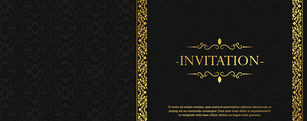 luxury invitation background style ornamental pattern