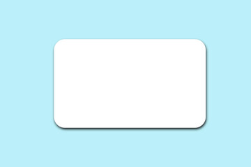 Mockup of business cards fan stack at white