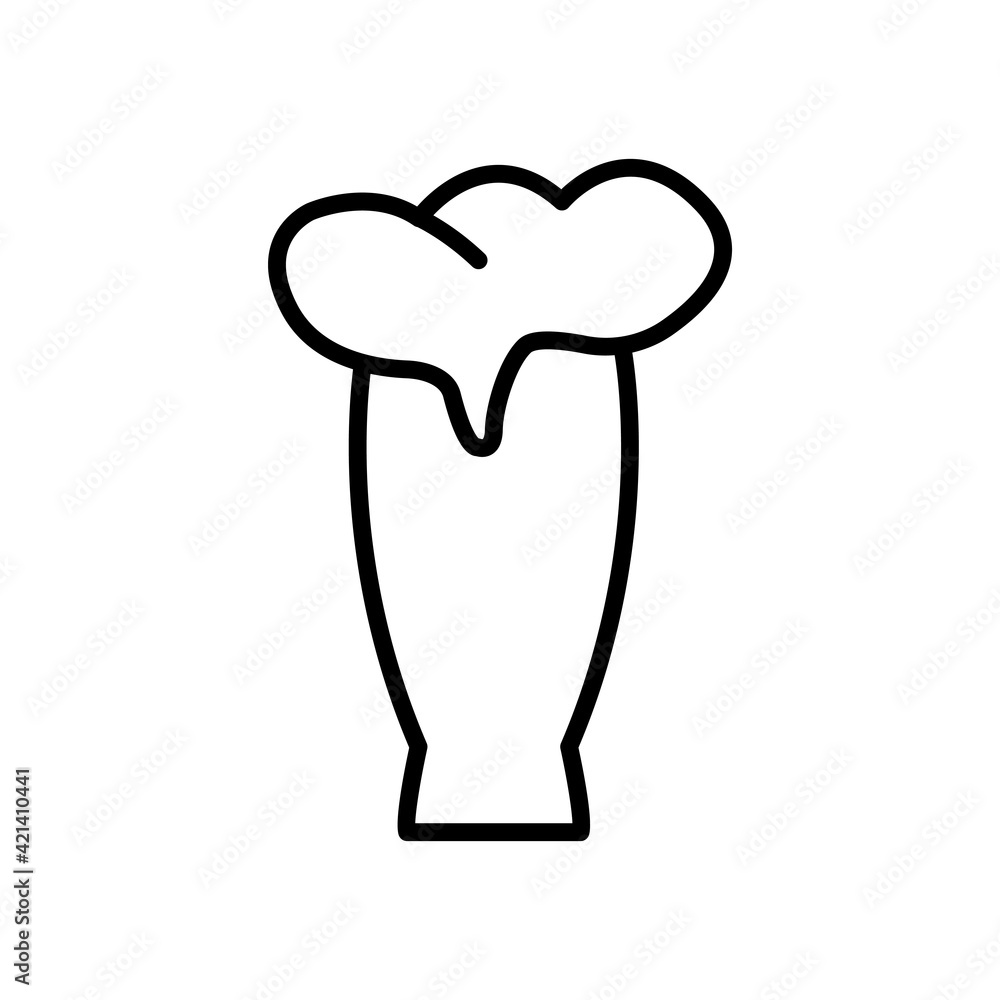 Poster beer mug line icon. element of drinks icon for mobile concept and web apps. premium icon on white ba