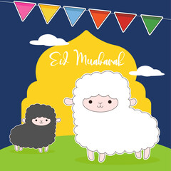 Festival of sacrificeEid-Al-Adha. Eid Mubarak