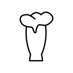 Beer mug line icon. Element of drinks icon for mobile concept and web apps. Premium icon on white background. Editable stroke. Design template vector