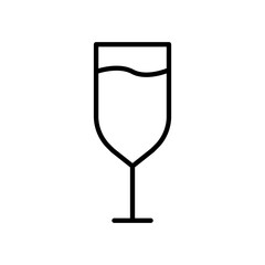 Juice line icon. Cocktail icon. Juice sign design. Cocktail symbol pictogram. Editable stroke. Design template vector