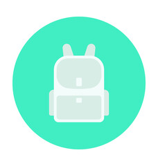 Fototapeta premium Backpack Colored Vector Icon