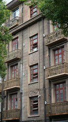 More than one hundred years old architectures and buildings located in Shanghai of the China