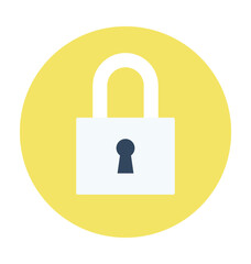 Lock Colored Vector Icon