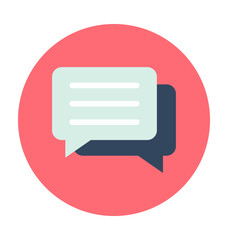 Chatting Colored Vector Icon 