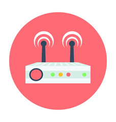 WLAN Colored Vector Icon