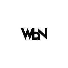 Fototapeta premium wbn letter original monogram logo design
