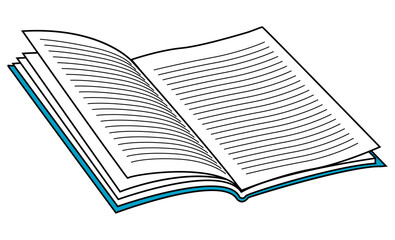Book vector illustration,isolated on white background