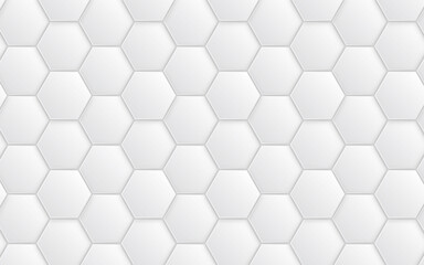 hexagon concept design abstract technology background vector EPS, Abstract white hexagon concept background, soft white background.