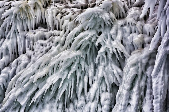 Full Frame Shot Of Icicles