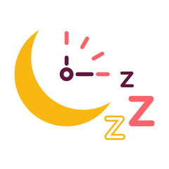 Countdown future day night time vector icon