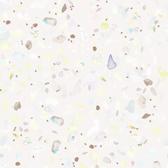 Terrazzo Texture Vector. Flooring Seamless Pattern