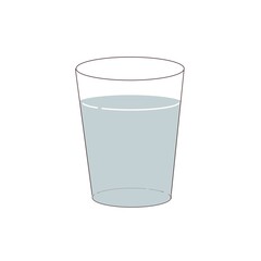 ガラスのコップに入った水
