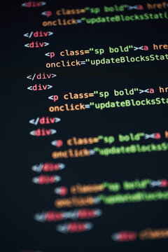 Programming code abstract background of software developer.