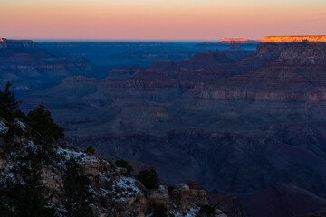 Fototapeta na wymiar dramatic landscape images taken in The Grand Canyon national park in Arizona.