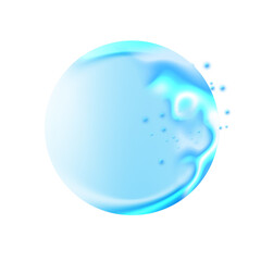 水　アクア　水滴　しずく　雫　雨　白背景　泡　気泡　しゃぼん玉