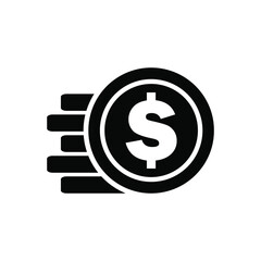 Dollar coins icon