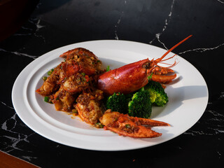 Cantonese menu - Lobster with XO Sauce