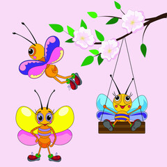 bees children illustration