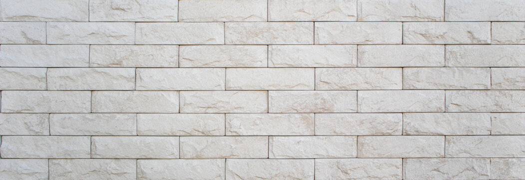 A close up of a white brick wall. High quality photo