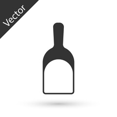 Grey Dustpan icon isolated on white background. Cleaning scoop services. Vector