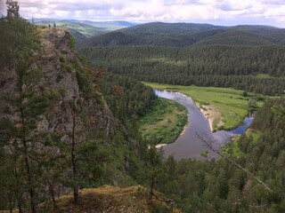 river in the mountains