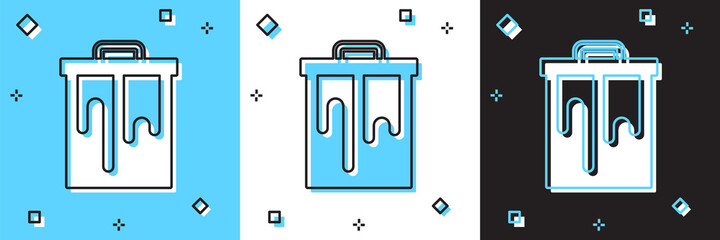 Set Honeycomb icon isolated on blue and white, black background. Honey cells symbol. Sweet natural food. Vector