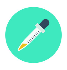 Pipette Colored Vector Icon 