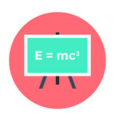 Scientific Formula Colored Vector Icon 