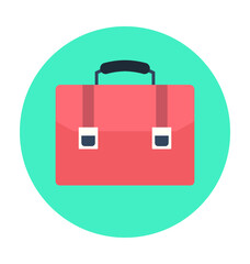 Obraz premium Official Bag Colored Vector Icon 