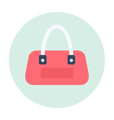 Ladies Purse Colored Vector Icon 