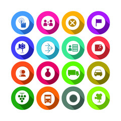 Web technology icon set vector illustration