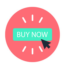 Buy Now Colored Vector Illustration
