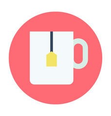 Instant Tea Colored Vector Illustration