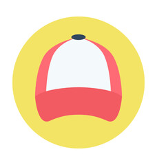 Cap Colored Vector Illustration
