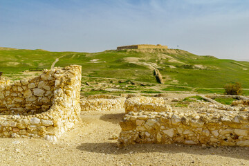 Canaanite remains and the  Judean Kingdom Fortress, in Tel Arad