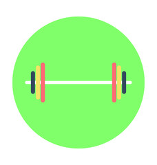 Dumbbells Colored Vector Icon