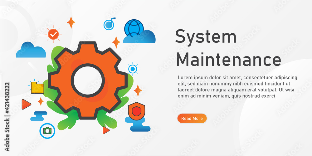Poster setting landing page template. creative website template designs. editable vector illustration.