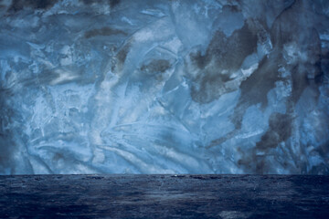 Beautiful Grunge Blue Gray Background Wall Cement Wall