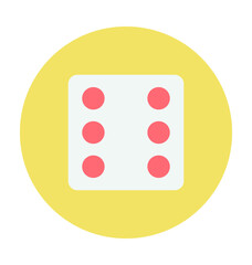 Dice Colored Vector Icon