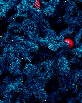 Christmas Tree And Ball Background