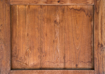 old wooden frame sign board background. Copy space plank wood isolated for design art work or add text message.