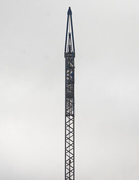Abstract Images From A Central Perspective Of A Construction Crane