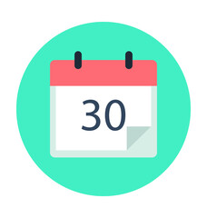 Calendar Colored Vector Icon 