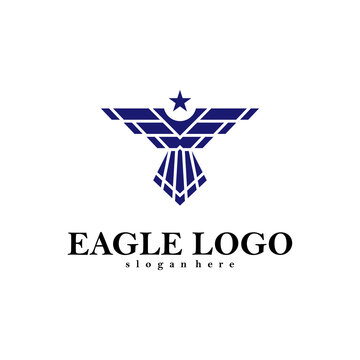 Eagle logo vector template. concept design