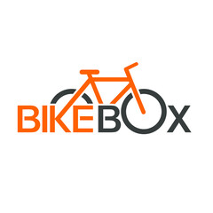 logo template for a bicycle container or bike box 
