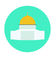 Mosque Colored Vector Icon