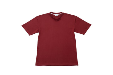 Plain t-shirt on white background