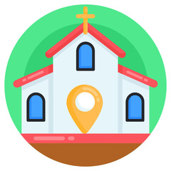 
Download trendy flat icon of city location

